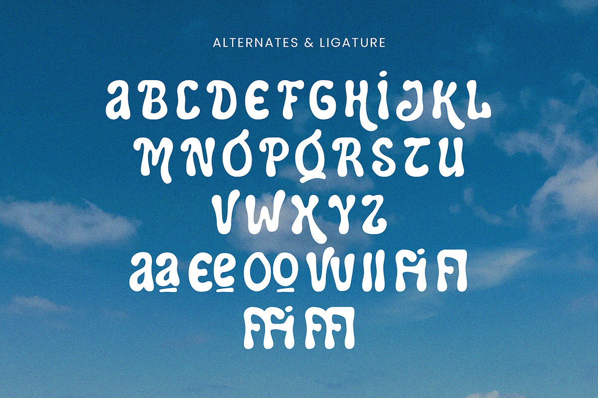 Panella - Groovy Display Font, a Script Font by AQR Studio (Photo 7 of 9)