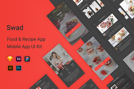 Swad - Food & Recipe UI Kit, an UI Kit Template by themelove