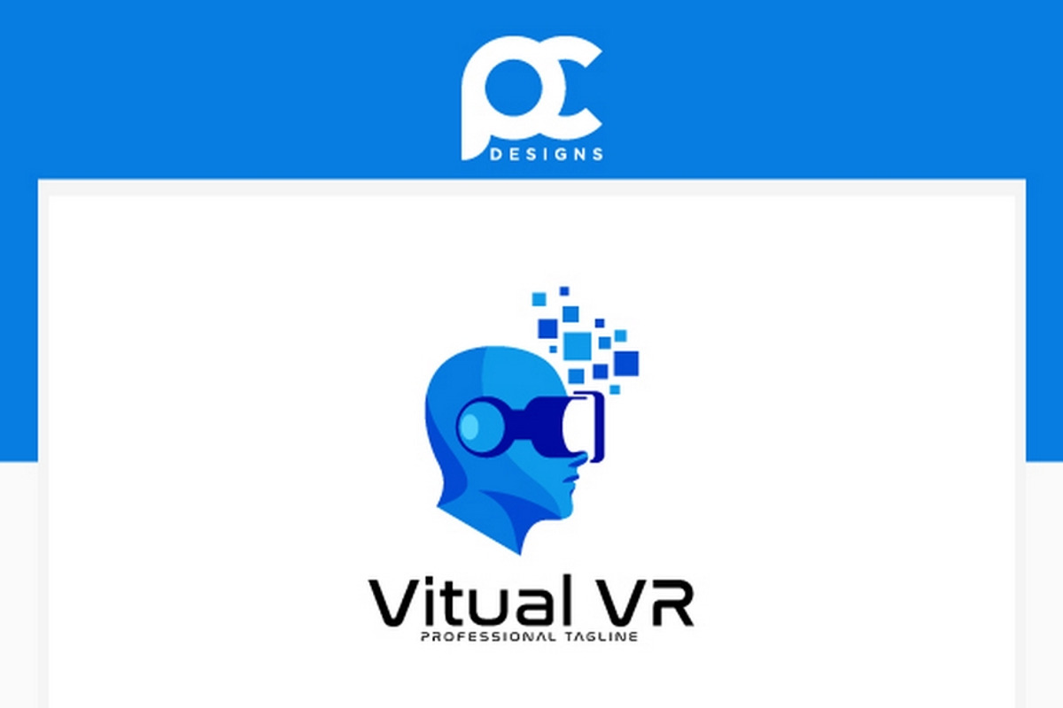 VR Virtual Tech Logo Template, a Branding & Logo Template by PutraCetol ...
