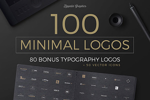 100 Minimal Logos BONUS