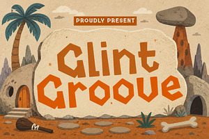Glint Groove - Construction Typeface, a Sans Serif Font by HipFonts