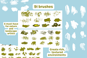 Anime Ghibli Nature Brushes, a Brush Add-On by nikiartcorner (Thumbnail 2 of 7)