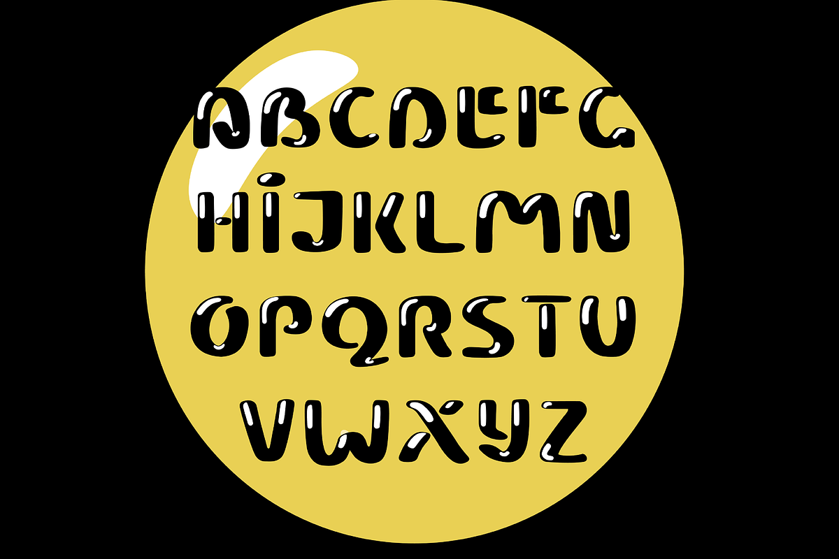 Aqua Bubble Typeface, a Blackletter Font by Rachel McBride Creative (Photo 2 of 8)