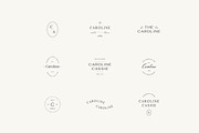 Caroline Minimal Logo Kit Ai,Eps,Psd, a Branding & Logo Template by Feel This (Thumbnail 8 of 13)