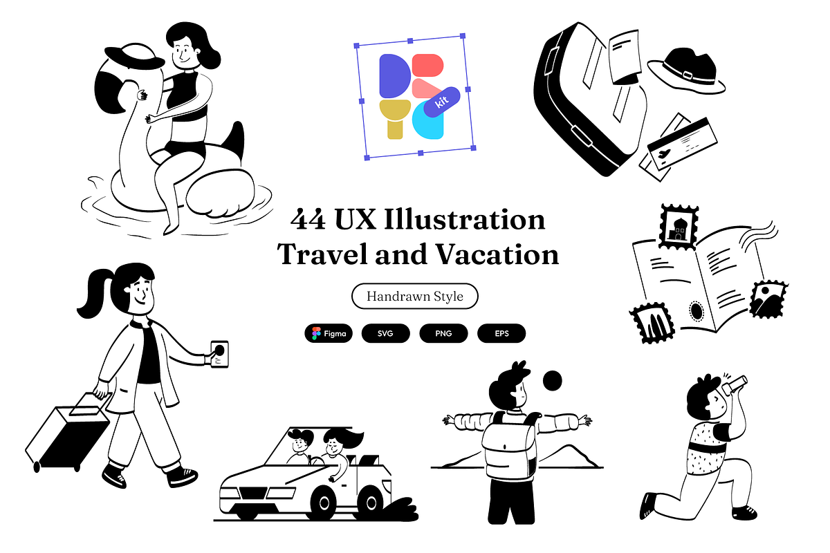 44 UX Illustration | Vacation, a Seasonal Illustration by Directico Design Kit (Photo 1 of 8)
