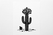 60 Desert Cactus Floral Silhouette, a Seasonal Illustration by Amazin_art (Thumbnail 34 of 34)