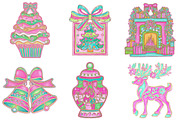 Brushstroke Christmas Clipart Bundle, an Illustration by Craft Nest (Thumbnail 4 of 6)