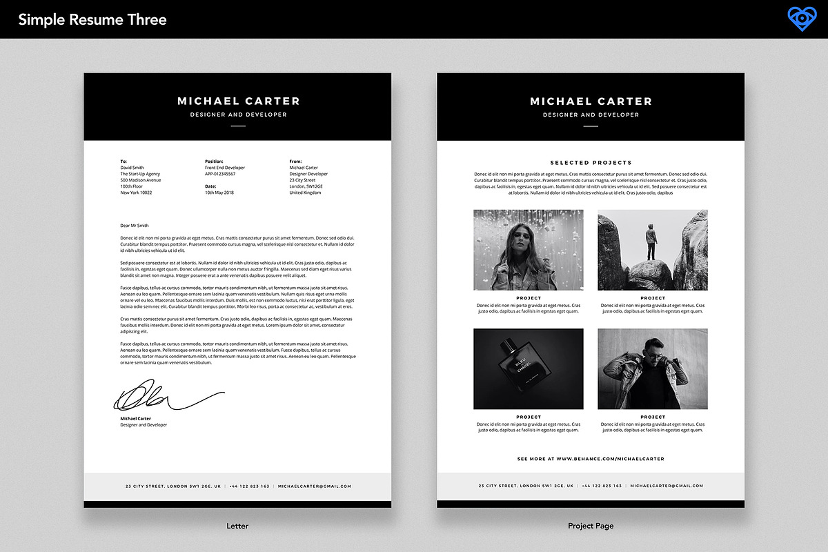 Resume Bundle - Save 60%, a Resume Template by ikono.me (Photo 11 of 11)