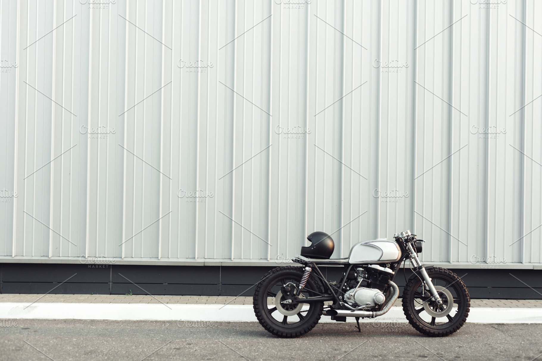 cafe racer - vintage motorcycle, a Transportation Photo by Aliaksei Kaponia
