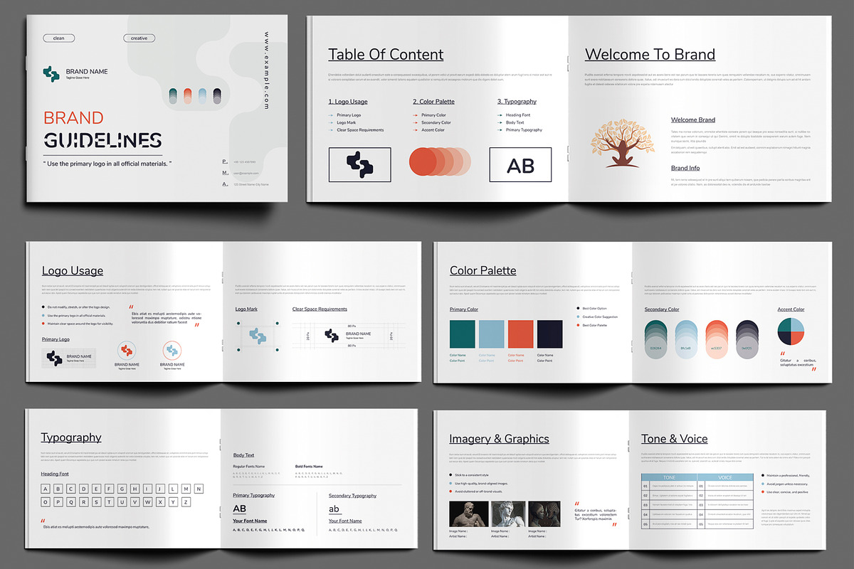 New Brand Guideline Layout, a Brochure Template by MightyDesign (Photo 1 of 9)
