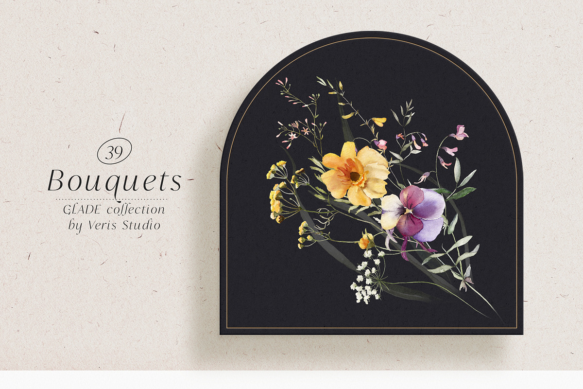 BUNDLE Watercolor Floral Graphic, a Decorative Illustration by Veris Studio (Photo 15 of 35)