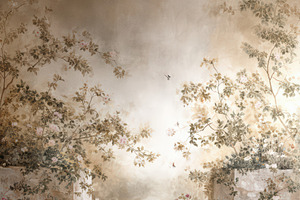Cotswolds Wildflower Wallpaper, a Decorative Illustration by Virgo Studio