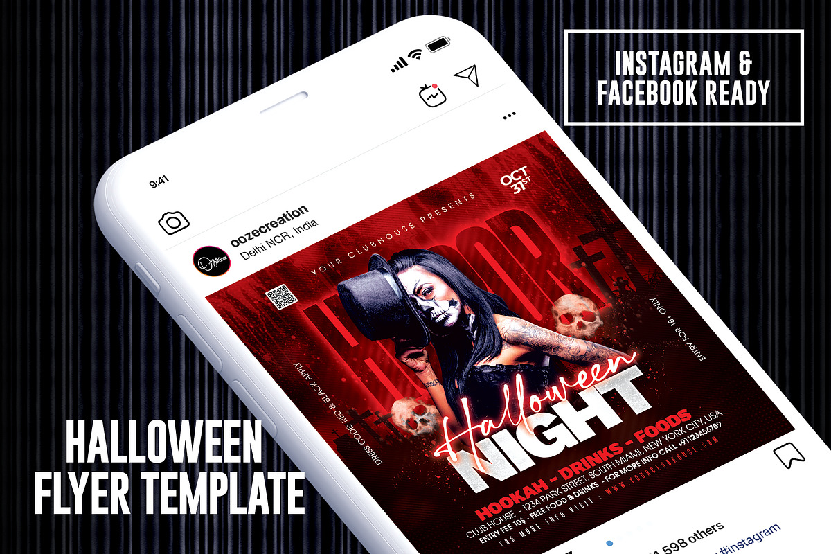 Halloween Flyer, a Templates & Theme by MithilaCreation (Photo 4 of 6)