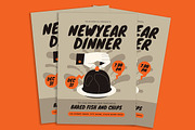 New Year Party Flyer, a Flyer Template by Gumico Studio. (Thumbnail 2 of 3)