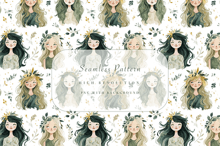 Dryad Seamless Pattern