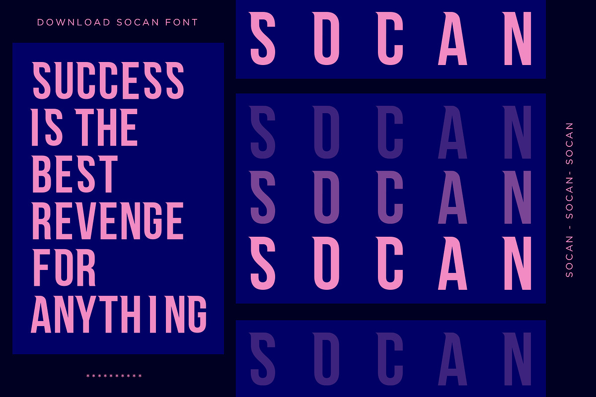 Socan Font preview 4