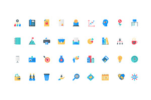 Strategy tactics office icons, an Object Illustration by Lemberg Vector