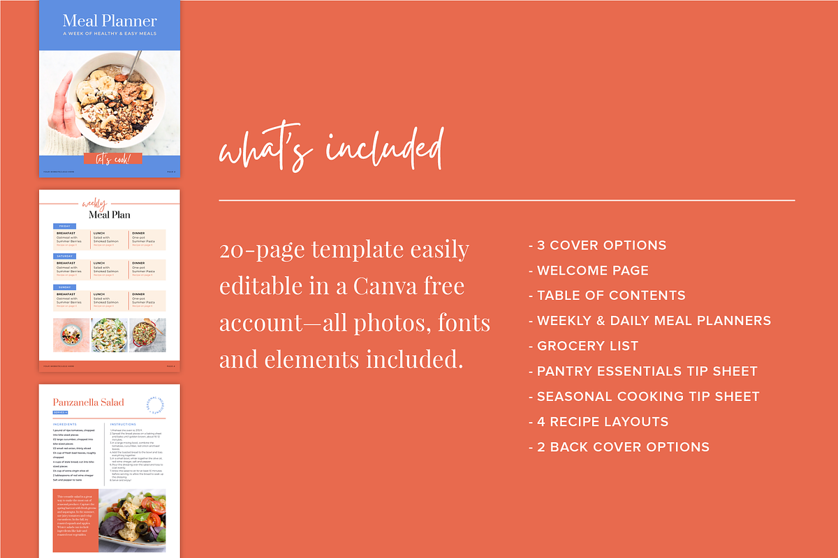 Canva Cookbook Template, a Marketing Template by Rose & Co. (Photo 8 of 8)