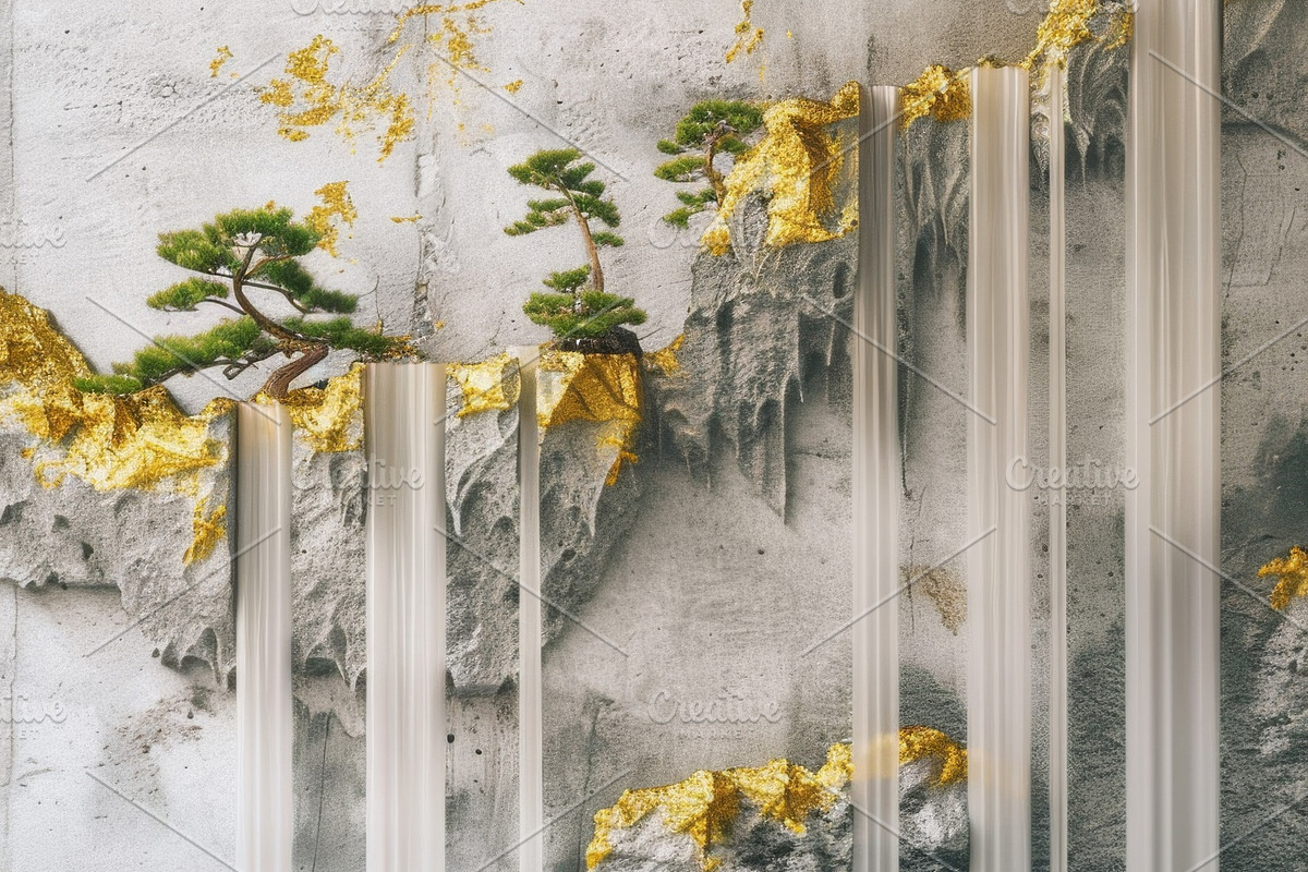 27 Landscapes on a concrete wall, an Arts & Entertainment Photo by Handmadefont (Photo 26 of 28)
