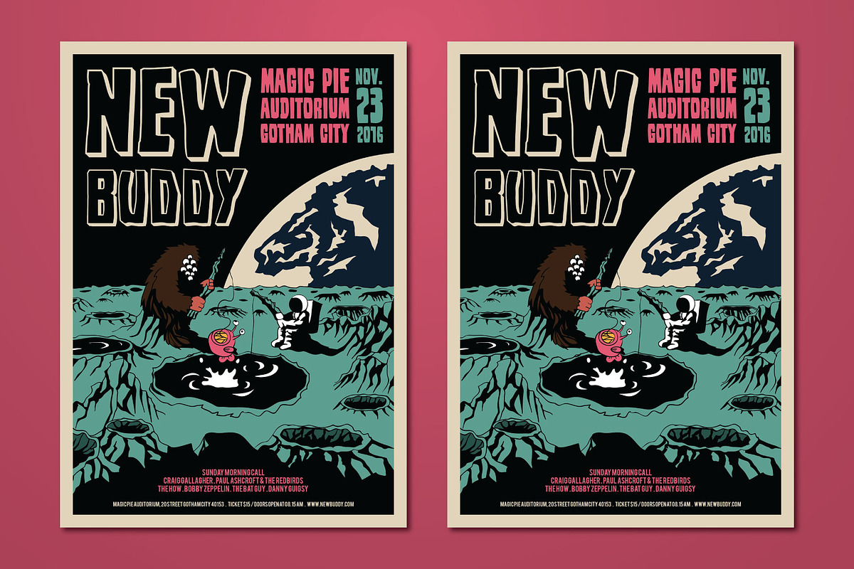 Hand Drawn Cartoon Space Flyer, a Flyer Template by ashenterprise (Photo 2 of 3)