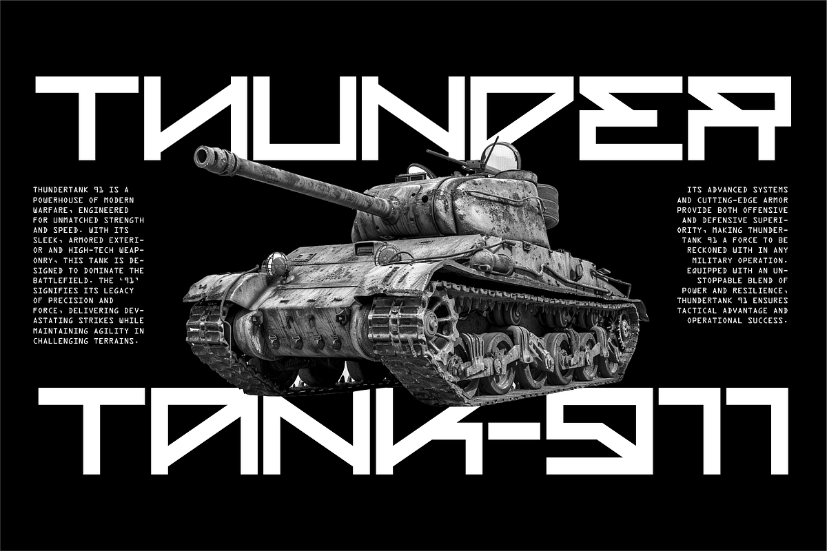 Bronxoz - Futuristic Display Font, a Sans Serif Font by Typeagle (Photo 7 of 12)