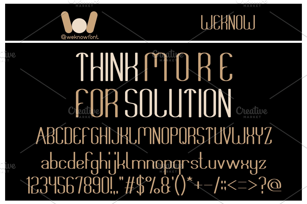 think font, a Font by weknow (Photo 1 of 5)