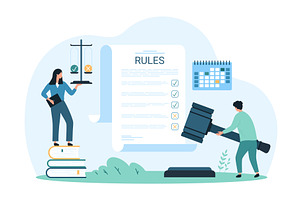 Compliance document corporate plan, a Person Illustration by Flashvector