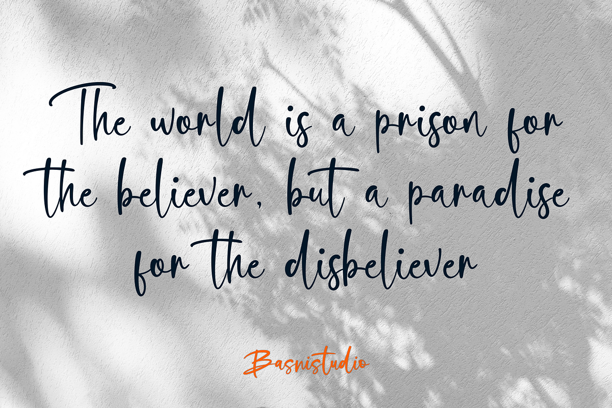 Bloombastic Handwritten Font, a Script Font by Basnistudio (Photo 6 of 11)