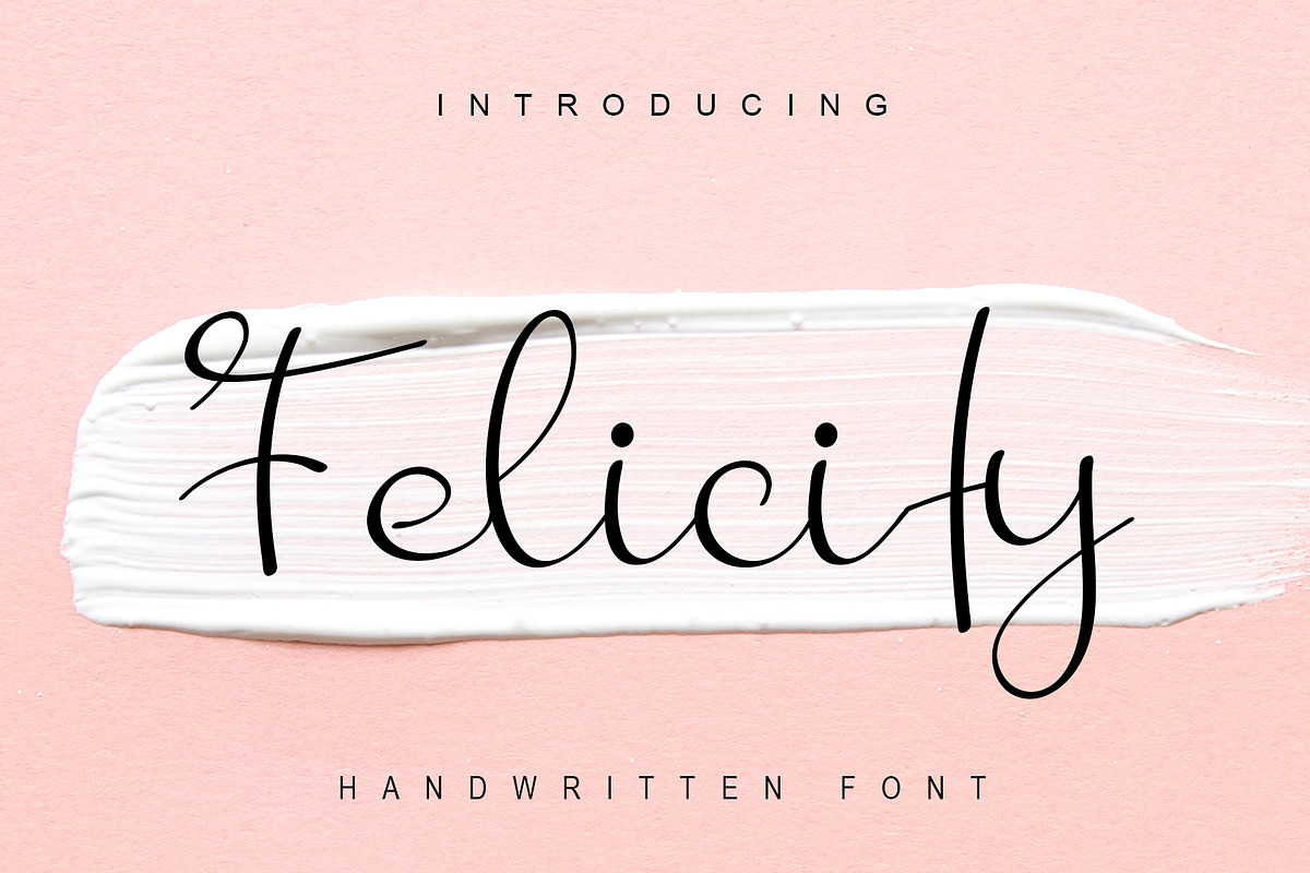 Felicity - Handwritten Font, a Script Font by Fonteca
