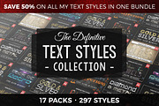 Definitive Text Styles Collection, a Layer Style Add-On by Jonas Stensgaard (Thumbnail 1 of 18)
