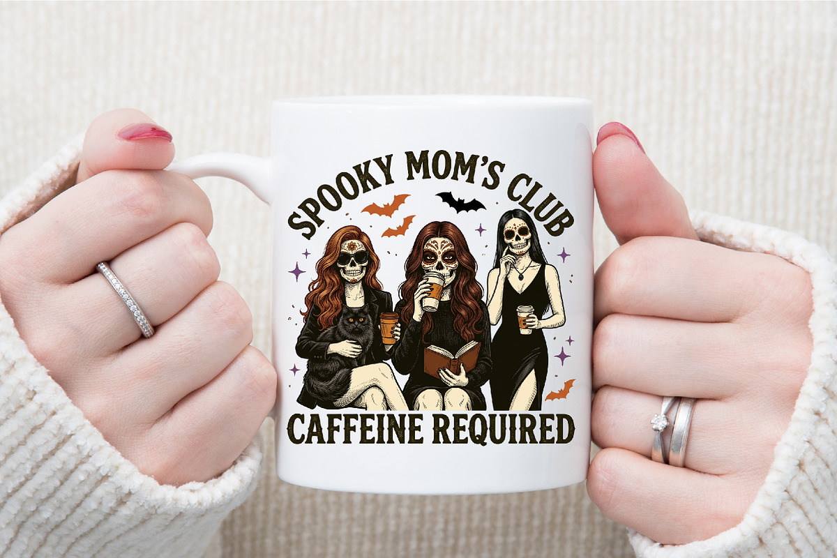 Spooky Skeleton,Coffee Love, a Work Illustration by Sublimation Artist (Photo 7 of 9)