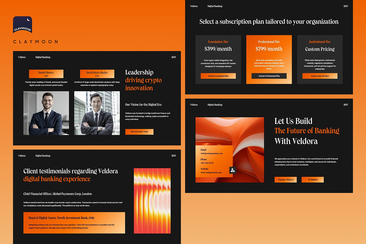 Digital Banking Platform Pitch Deck, a Presentation Template by Claymoon Lab (Photo 7 of 7)