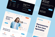 Optometrist & eye care Web Design, a Wireframe Template by INSPR STD (Thumbnail 4 of 6)