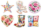 Cottage Quilts Fussy clipart, an Illustration by Designworld (Thumbnail 5 of 6)