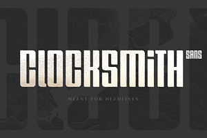 Clocksmith - Bold Display Font