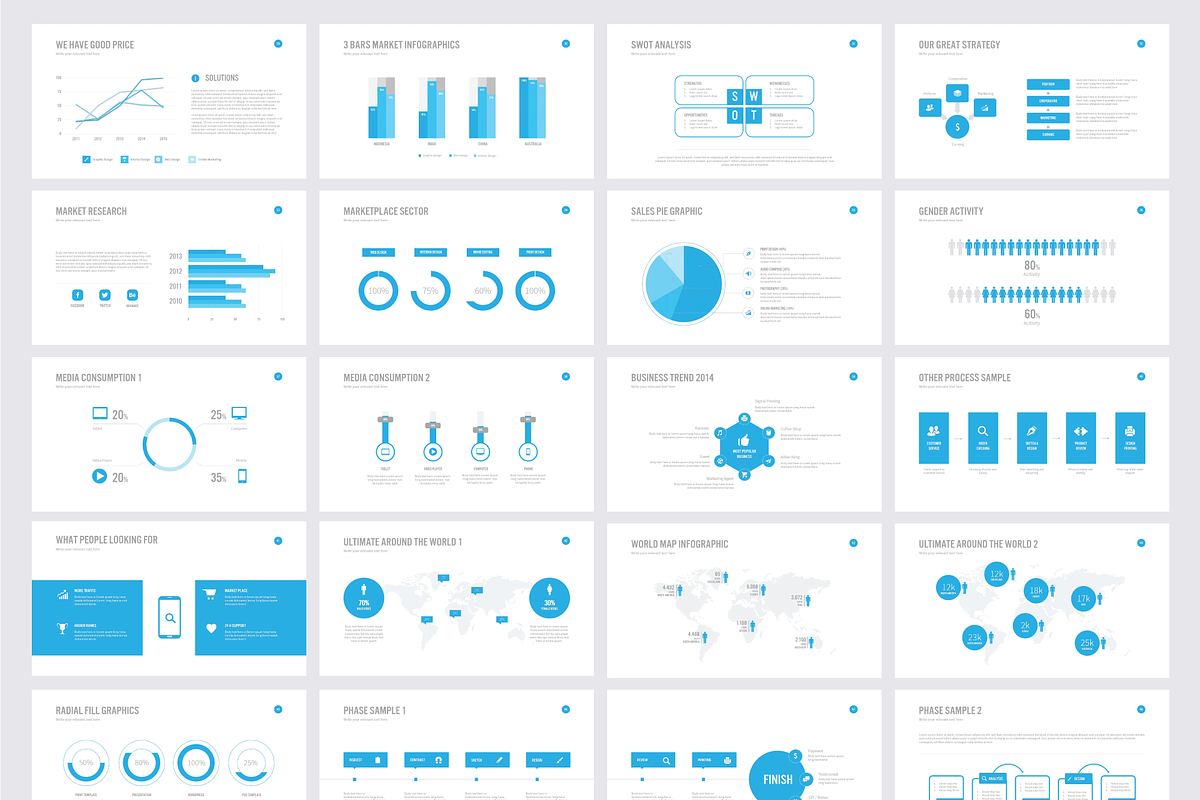 Multipurpose PowerPoint Template, a Presentation Template by Shafura (Photo 3 of 4)
