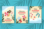 Summer holiday and vacation posters, a Templates & Theme by PREMIUMVECTOR (Thumbnail 3 of 5)