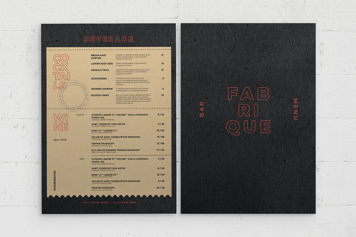 Restaurant Menu Template, a Flyer Template by BrandPacks (Photo 5 of 6)