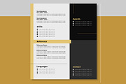 Elegant Professional Resume CV, a Templates & Theme by studiogstock (Thumbnail 3 of 3)