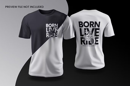 T-Shirt Front and Back Mockup, a Shirt Mockup by GearShift
