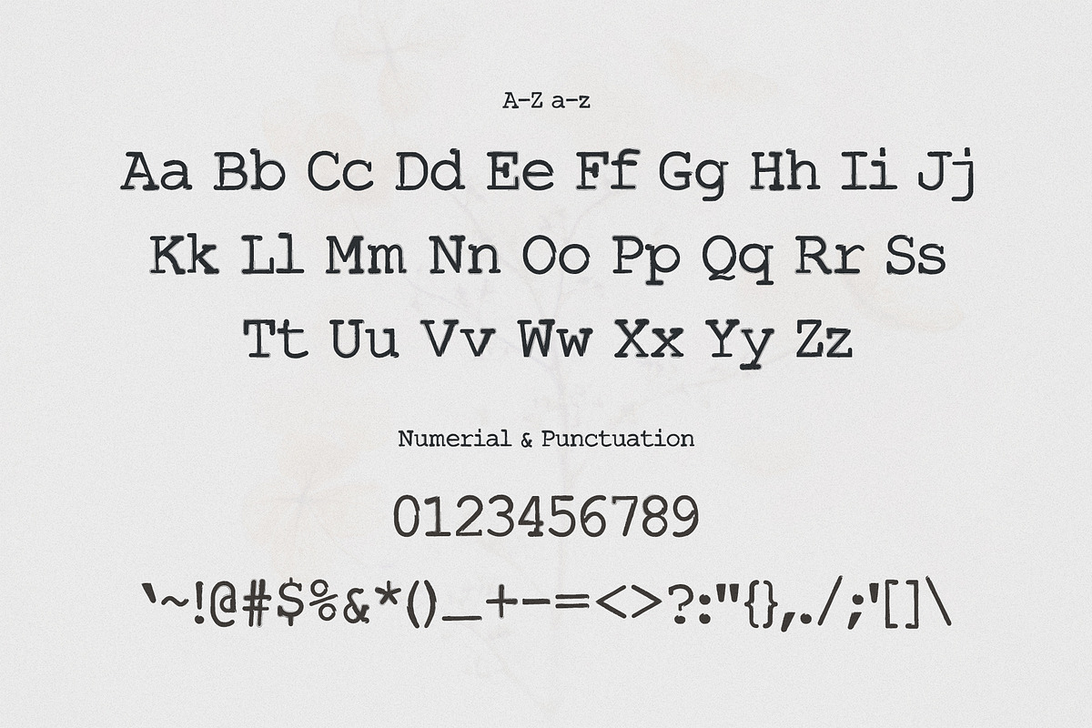 Typewriter Inked Handwritten Font, a Sans Serif Font by Creativetacos (Photo 7 of 8)