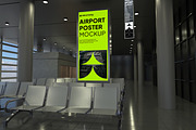 Airport Poster Mockup, an Advertising Mockup by Permadi Creative (Thumbnail 2 of 5)