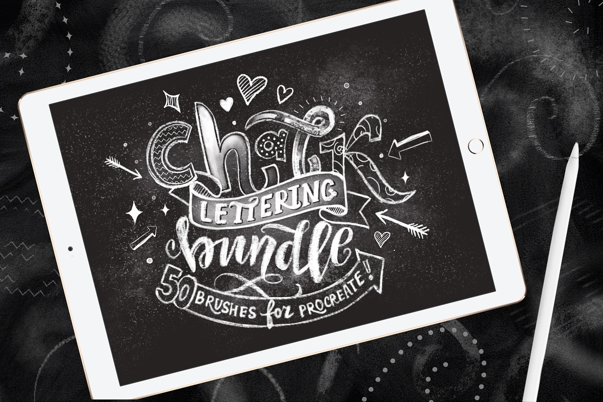 Realistic Chalk Drawings & Lettering