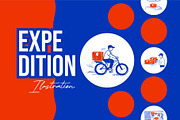 Expeditions Sketch Illustrations, a Transportation Illustration by Rasgood (Thumbnail 1 of 7)