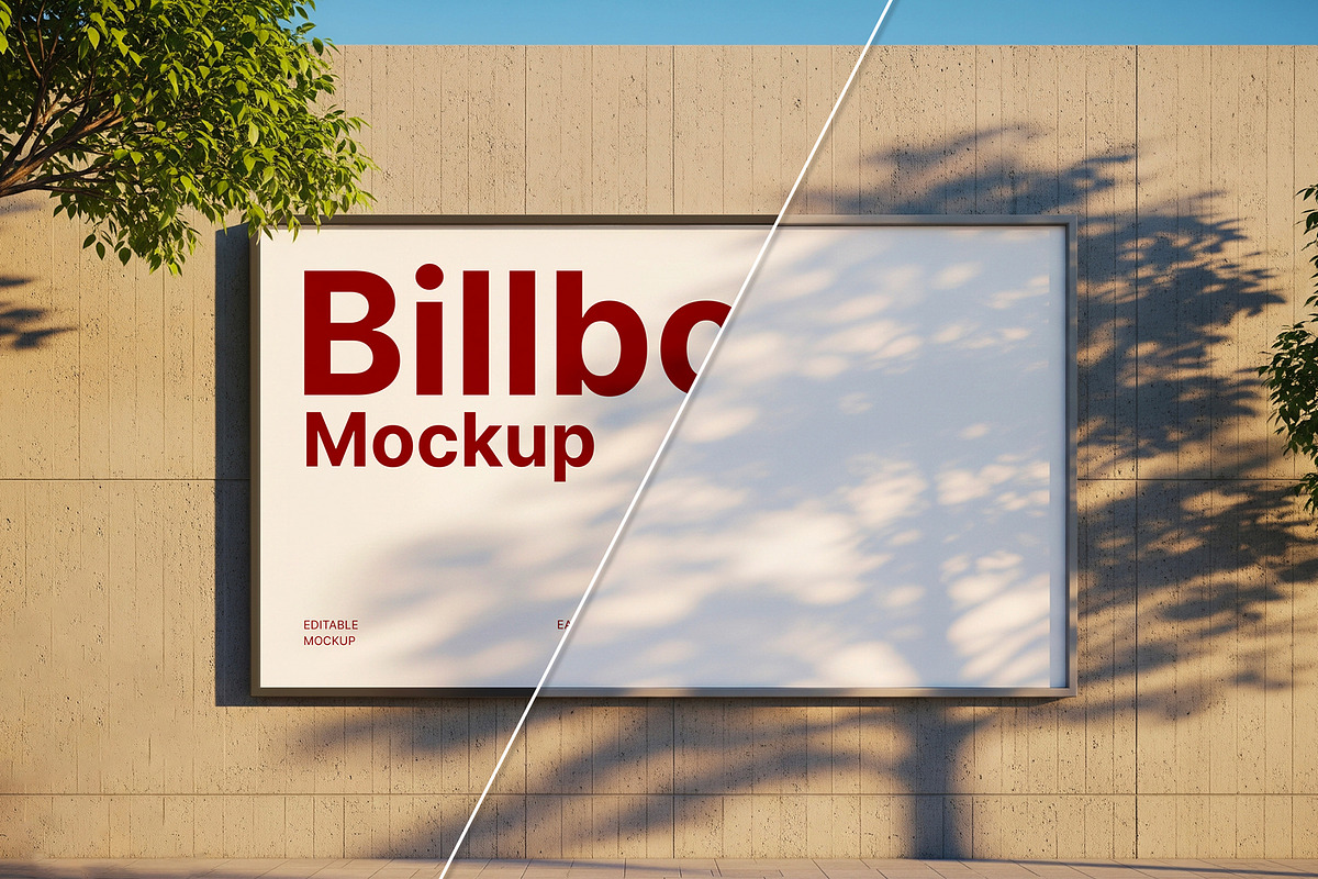 Billboard Mockup on Wall, a Product Mockup by graphypix (Photo 4 of 4)