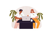 People on coffee break at work set, a Person Illustration by PaperTrident (Thumbnail 5 of 7)