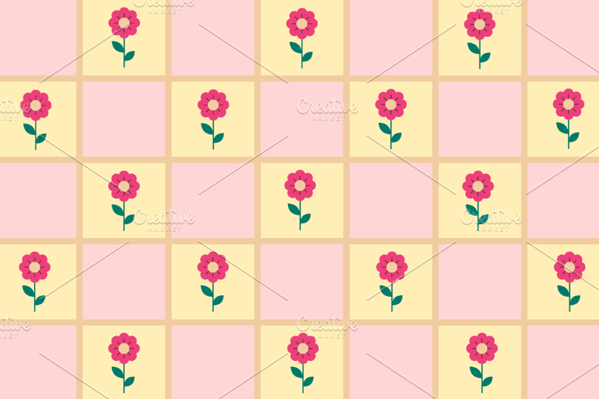 10 wallpaper flower pattern, a Pattern Graphic by byfloraison (Photo 3 of 5)