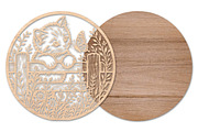 Cute Kitten & Butterfly Laser Cut, an Object Graphic by Rose Art (Thumbnail 2 of 3)