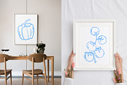 Vegetables Line art, a Food Illustration by Carpet Tapete Pretzel (Thumbnail 4 of 8)
