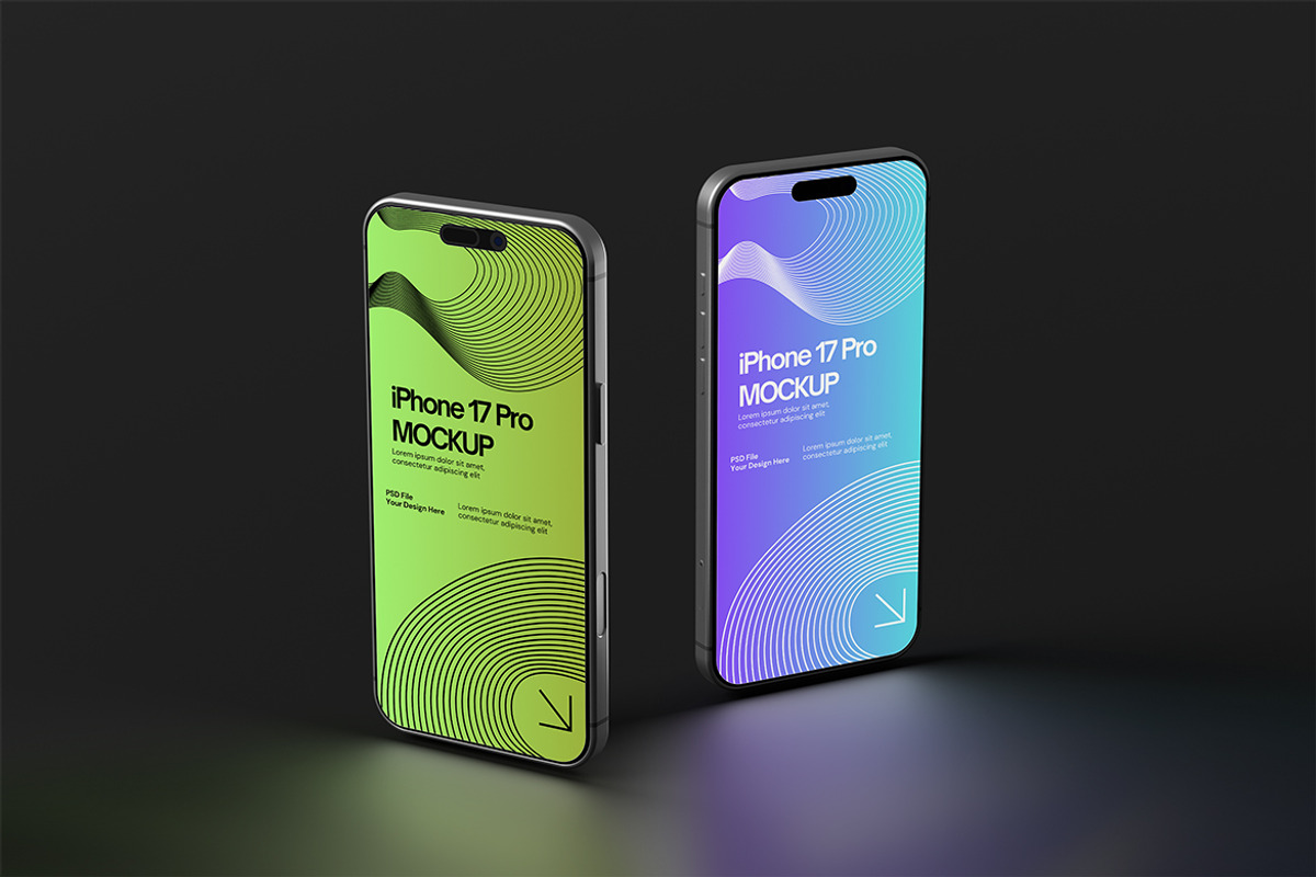 iPhone 17 Pro Mockup, an iPhone Mockup by xavier_studio (Photo 3 of 5)